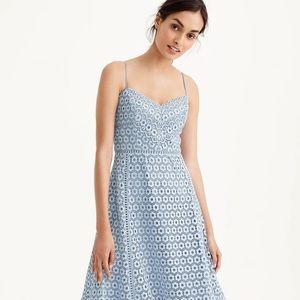 J Crew daisy lace coral sundress